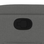 Fauteuil inclinable en tissu gris foncé – Image 7