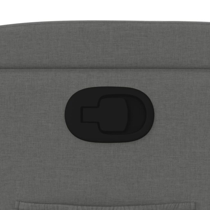Fauteuil inclinable en tissu gris foncé – Image 7
