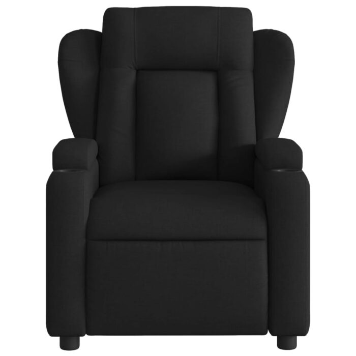 Fauteuil inclinable en tissu noir – Image 4