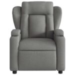 Fauteuil de massage inclinable gris foncé tissu – Image 5