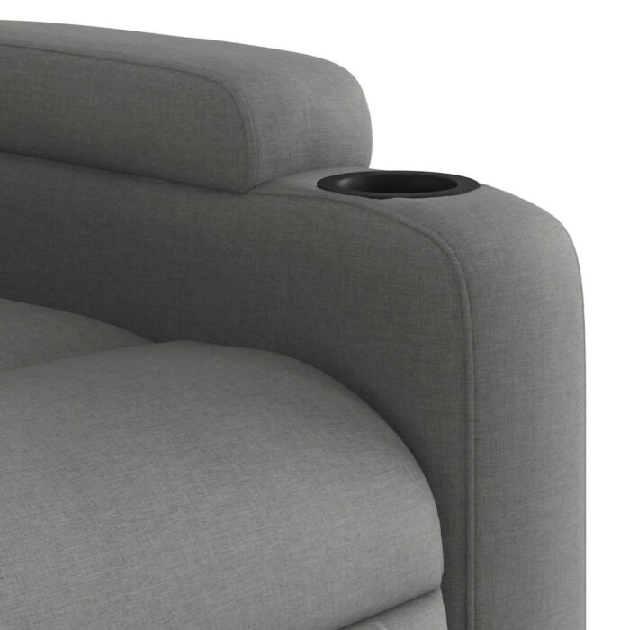 Fauteuil de massage inclinable gris foncé tissu – Image 7