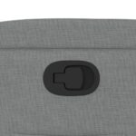Fauteuil inclinable en tissu gris clair – Image 7