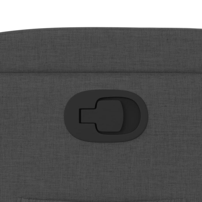 Fauteuil inclinable en tissu gris foncé – Image 7