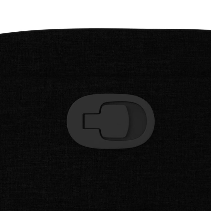 Fauteuil inclinable en tissu noir – Image 7