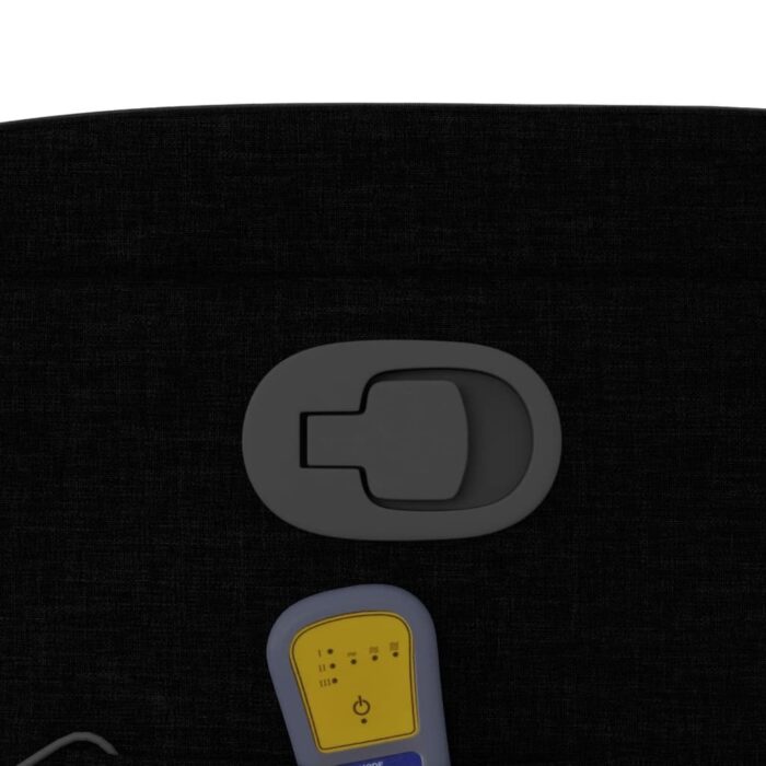 Fauteuil de massage inclinable noir tissu – Image 8