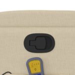 Fauteuil de massage inclinable crème tissu – Image 8