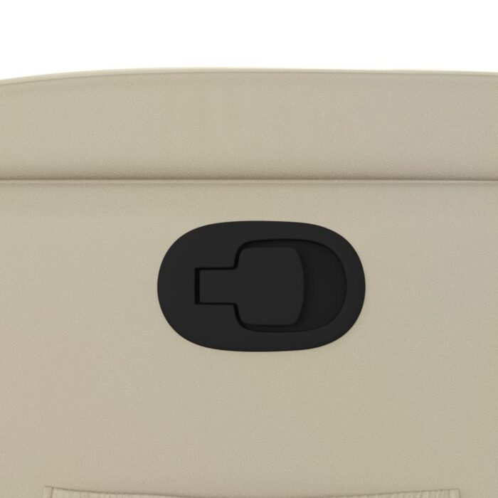 Fauteuil inclinable en similicuir crème – Image 7