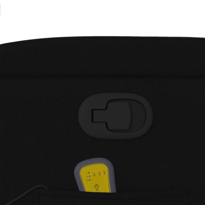 Fauteuil de massage inclinable noir tissu – Image 8