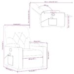 Fauteuil de massage inclinable noir similicuir – Image 10