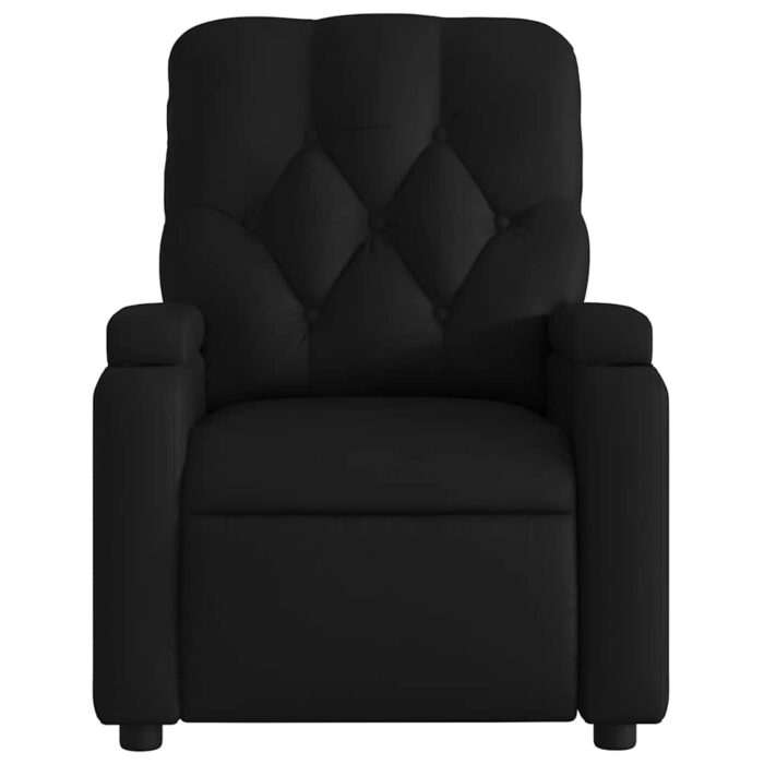 Fauteuil de massage inclinable noir similicuir – Image 5