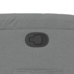 Fauteuil inclinable en tissu gris clair – Image 7