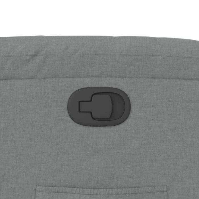 Fauteuil inclinable en tissu gris clair – Image 7