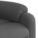 Fauteuil inclinable en tissu gris foncé – Image 6