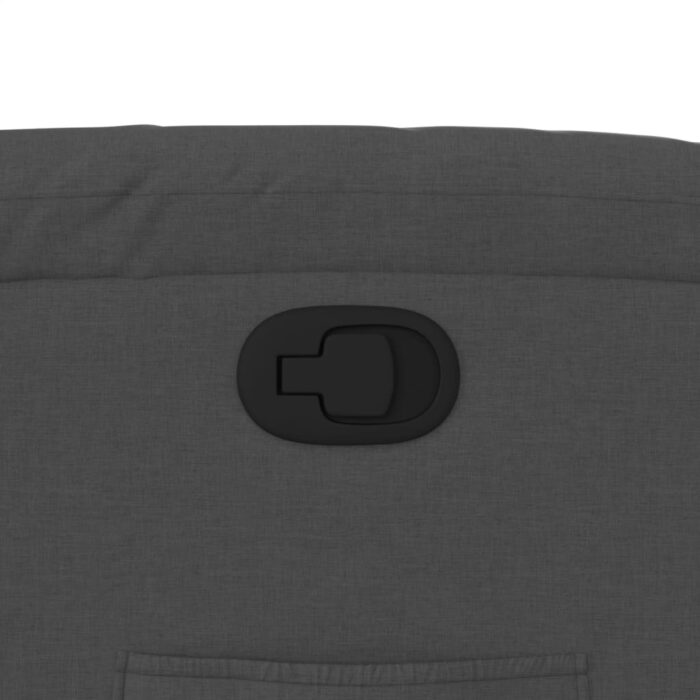 Fauteuil inclinable en tissu gris foncé – Image 7