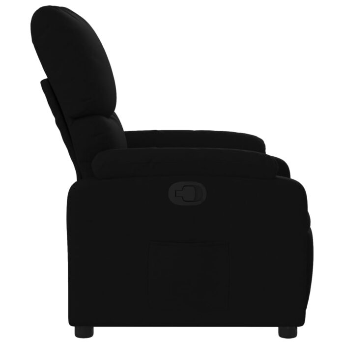 Fauteuil inclinable en tissu noir – Image 5