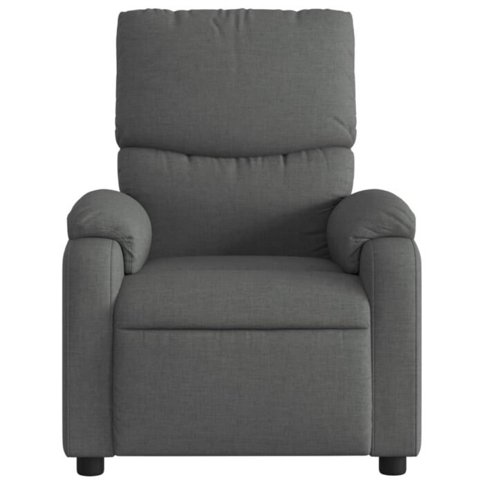 Fauteuil de massage inclinable gris foncé tissu – Image 5