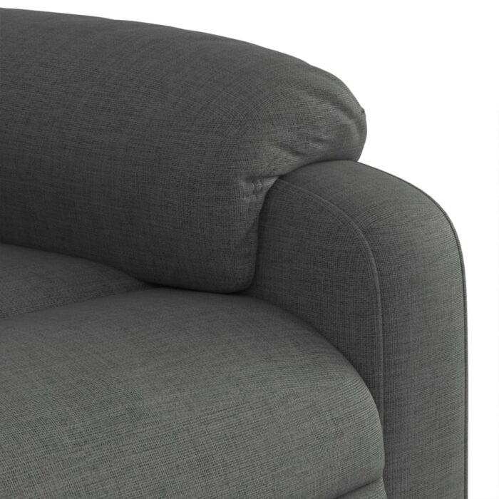 Fauteuil de massage inclinable gris foncé tissu – Image 7
