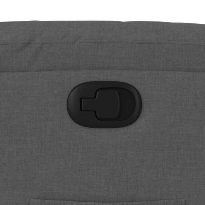 Fauteuil inclinable en tissu gris foncé – Image 7