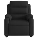 Fauteuil inclinable en tissu noir – Image 4