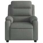 Fauteuil de massage inclinable gris foncé tissu – Image 5