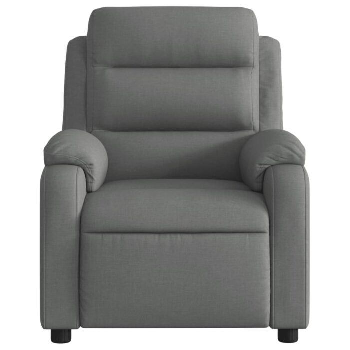 Fauteuil de massage inclinable gris foncé tissu – Image 5
