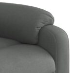 Fauteuil de massage inclinable gris foncé tissu – Image 7