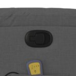 Fauteuil de massage inclinable gris foncé tissu – Image 8