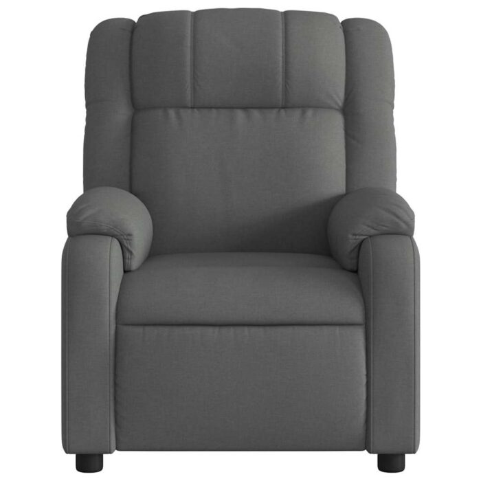 Fauteuil de massage inclinable gris foncé tissu – Image 5