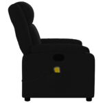 Fauteuil de massage inclinable noir tissu – Image 6