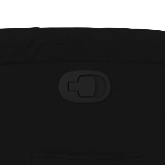 Fauteuil inclinable en tissu noir – Image 7