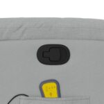 Fauteuil de massage inclinable gris clair tissu – Image 8