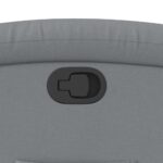 Fauteuil inclinable gris clair tissu – Image 7