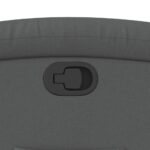 Fauteuil inclinable gris foncé tissu – Image 7