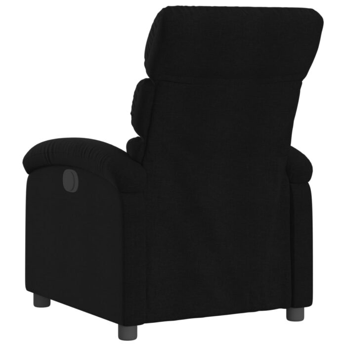 Fauteuil inclinable noir tissu – Image 3