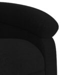Fauteuil inclinable noir tissu – Image 6