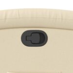 Fauteuil inclinable crème tissu – Image 7