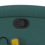 Fauteuil inclinable de massage vert foncé tissu – Image 8