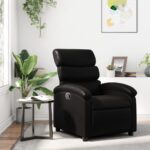 Fauteuil inclinable noir similicuir