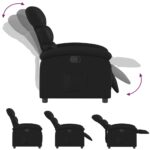 Fauteuil inclinable noir similicuir – Image 4