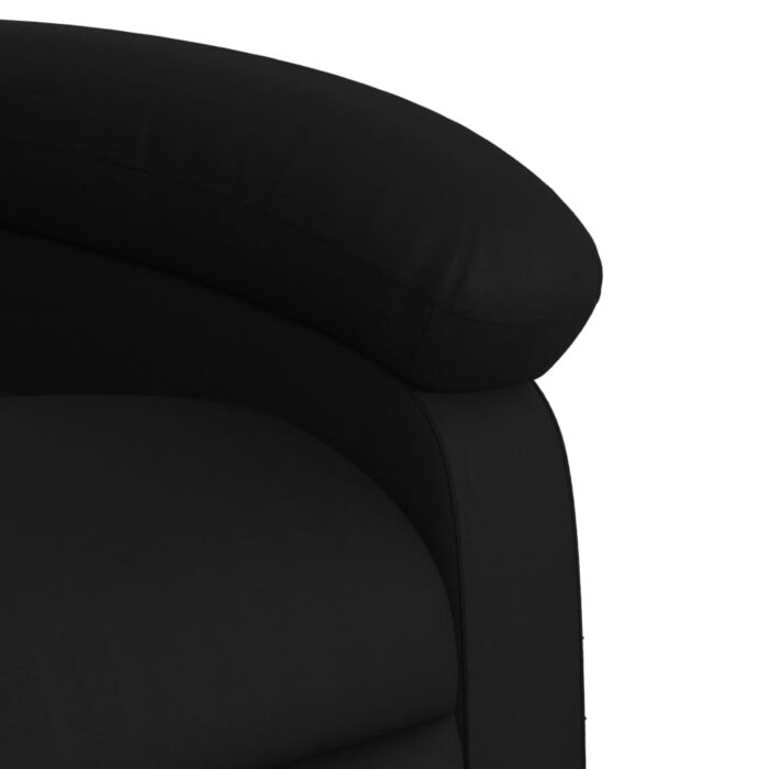 Fauteuil inclinable noir similicuir – Image 6