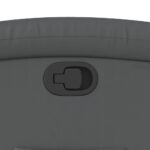 Fauteuil inclinable gris similicuir – Image 7