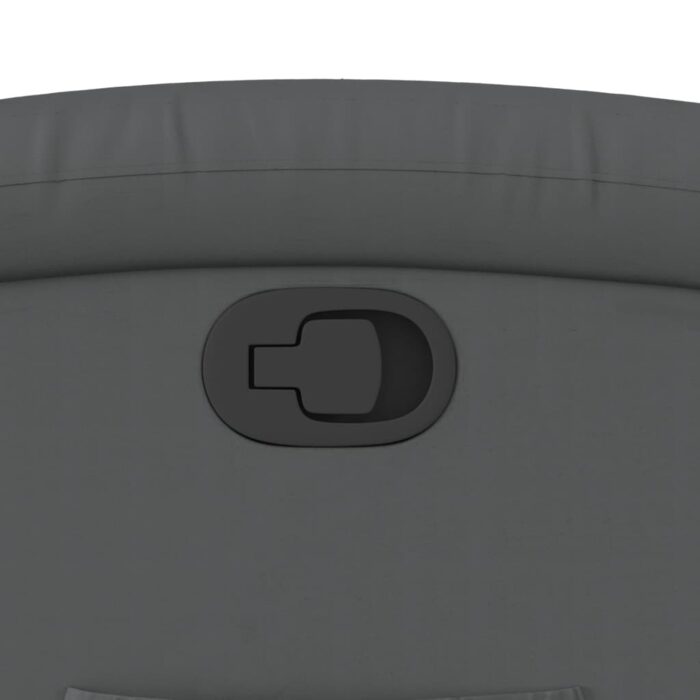 Fauteuil inclinable gris similicuir – Image 7