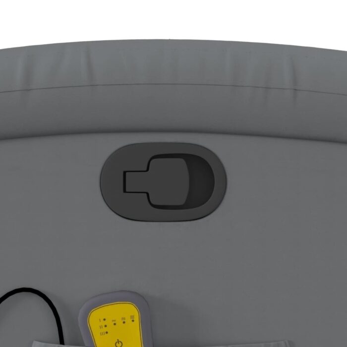 Fauteuil de massage inclinable gris similicuir – Image 8