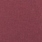 Fauteuil de massage inclinable rouge bordeaux tissu – Image 10