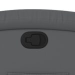Fauteuil inclinable gris similicuir – Image 7