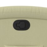 Fauteuil inclinable crème cuir véritable – Image 7