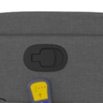 Fauteuil inclinable de massage gris foncé tissu – Image 8