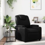 Fauteuil inclinable noir similicuir