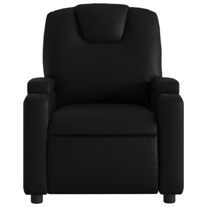 Fauteuil de massage inclinable noir similicuir – Image 5