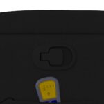 Fauteuil inclinable de massage noir tissu – Image 8